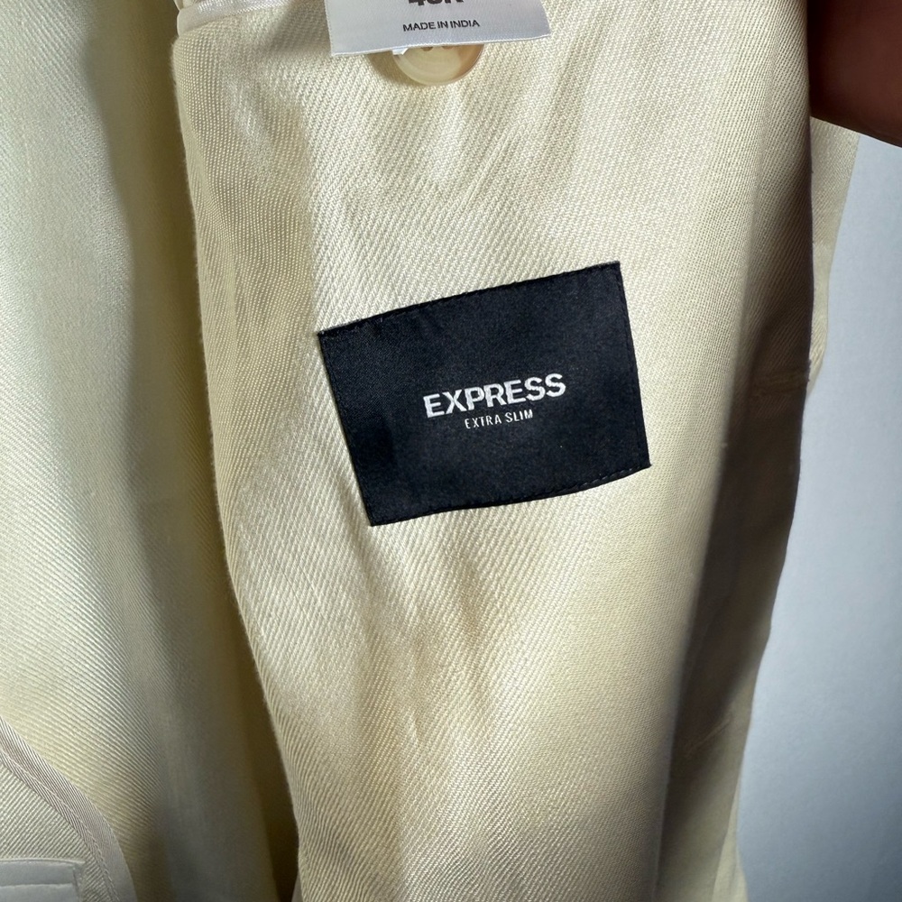 Express Extra Slim Cream Jacket - image 3
